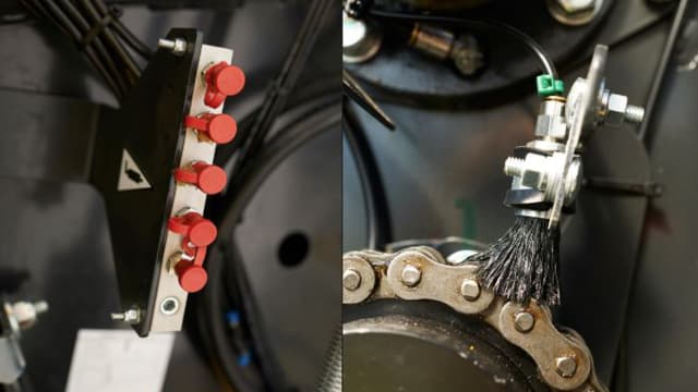 Grease bank & chain auto oiler