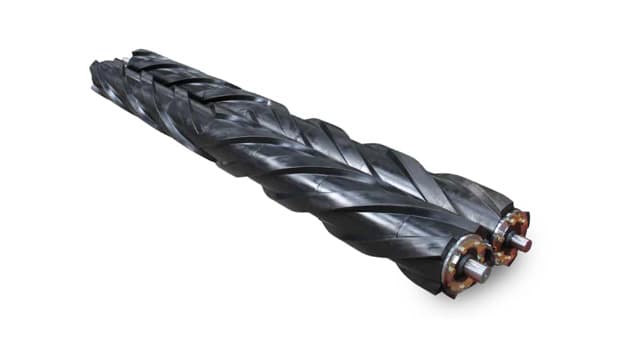 Conditionnement à rouleaux en caoutchouc pleine largeur