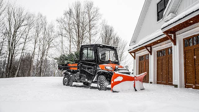 Lames avant en option pour le déneigement